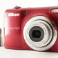 Nikon COOLPIX L23 Red With 4GB SDHC Card Digital Camera from Japan #0703