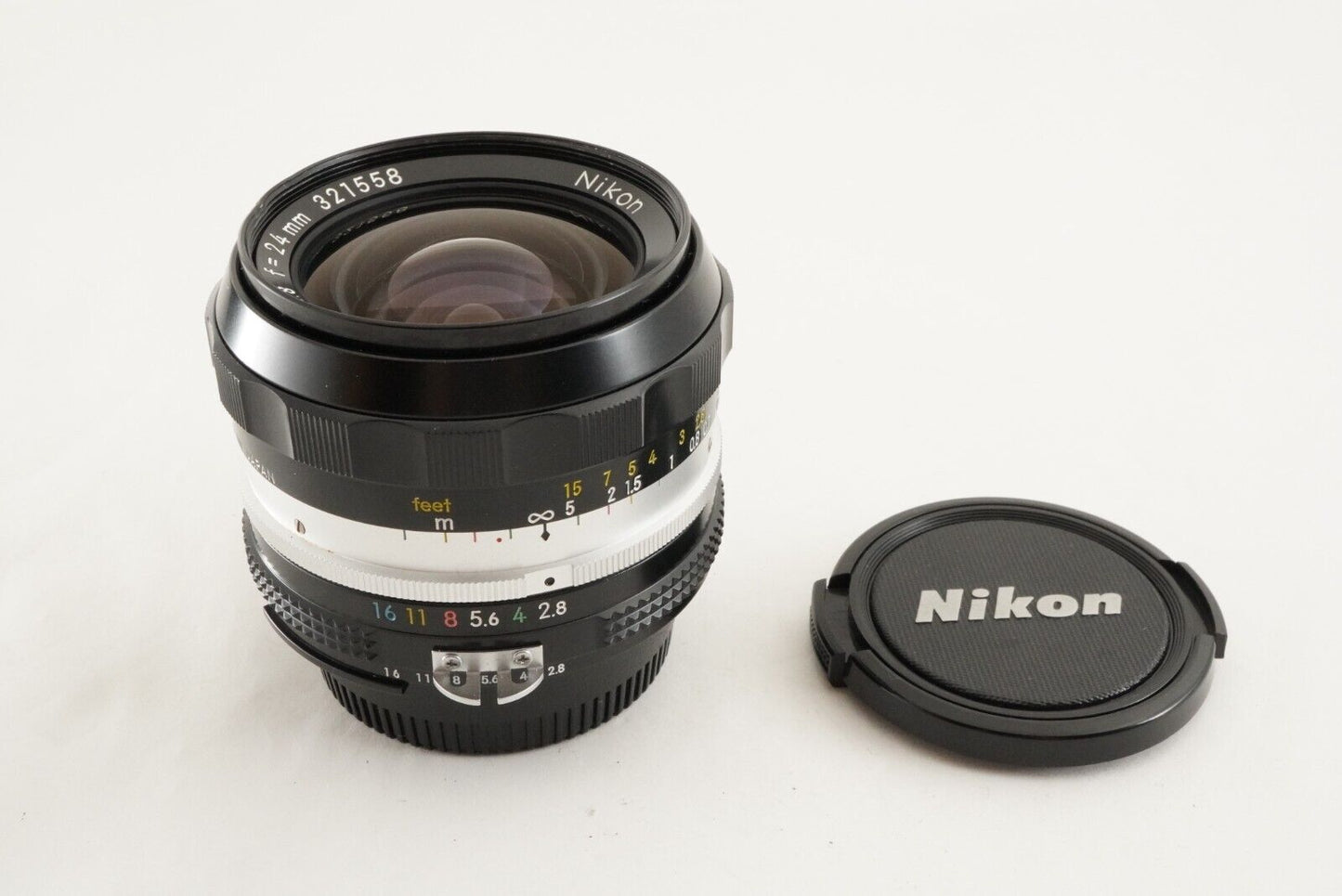 Nikon NIKKOR-N Auto 24mm F2.8 Ai Converted MF Wide Angle Lens from Japan #9970