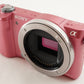 [S/C: 2,700] SONY Alpha a5000 ILCE-5000 Pink + E PZ 16-50mm from Japan #9770