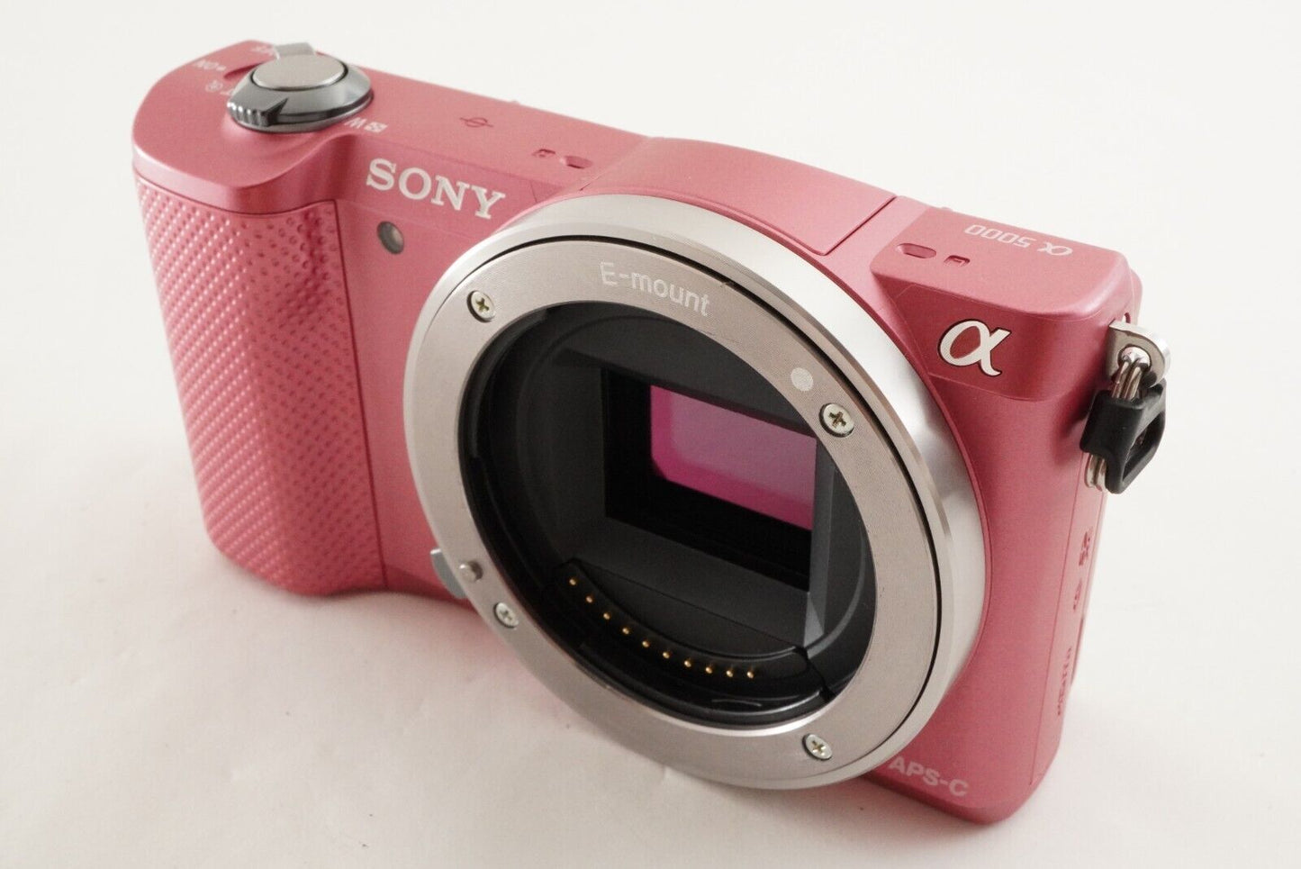 [S/C: 2,700] SONY Alpha a5000 ILCE-5000 Pink + E PZ 16-50mm from Japan #9770