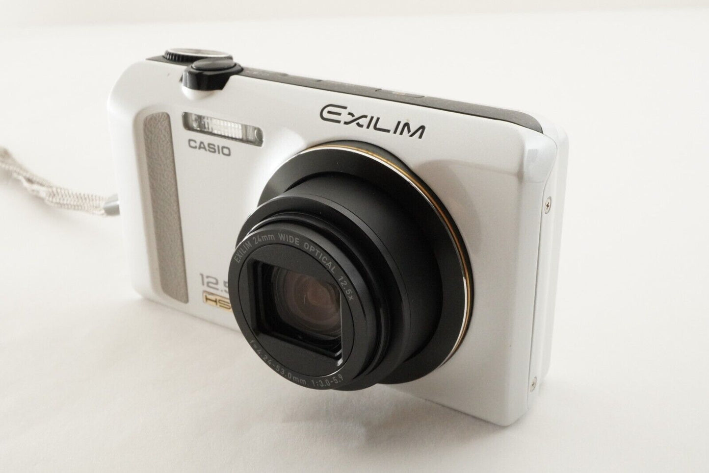 CASIO EXILIM EX-ZR200 White With 4GB SDHC Card Digital Camera from Japan #1629