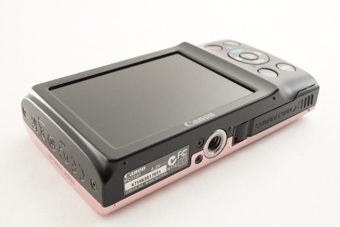 Canon PowerShot A2400 IS Pink With 4GB SDHC Card Digital Camera from Japan #1612