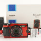 [S/C 430] OLYMPUS Tough TG-6 Red In Box & 4GB SDHC Card from Japan #1454