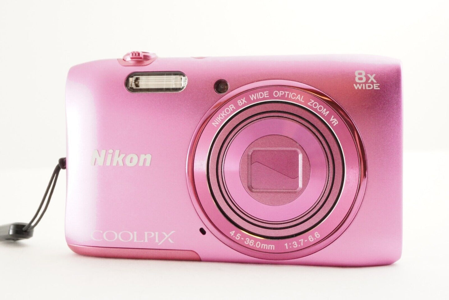 Nikon COOLPIX S3600 Pink In Box & 4GB SDHC Card Digital Camera from Japan #1090