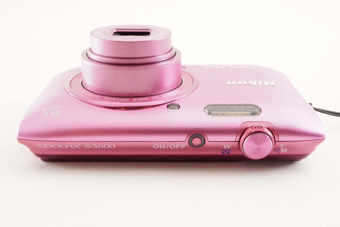 Nikon COOLPIX S3600 Pink In Box & 4GB SDHC Card Digital Camera from Japan #1090