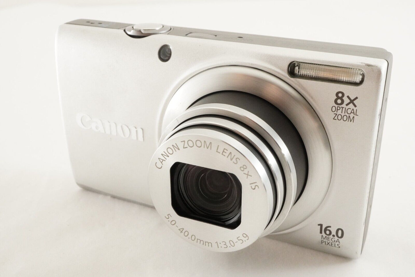 Canon PowerShot A4000 IS Silver & 4GB SDHC Card Digital Camera from Japan #9672