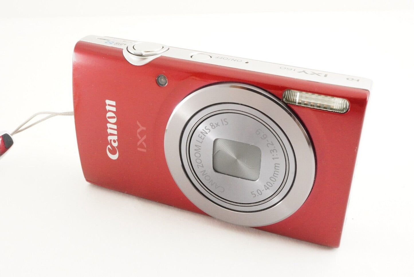 Canon IXY 160 Red 4GB SDHC Card Point & Shoot Digital Camera from Japan #1611