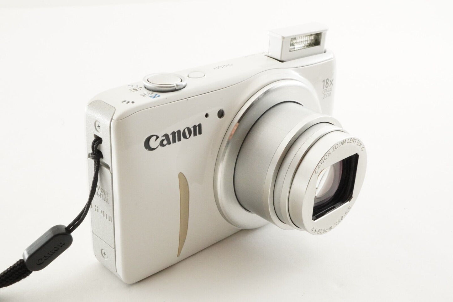 Canon PowerShot SX600 HS White & 4GB SDHC Card Digital Camera from Japan #1489