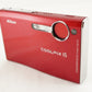 Nikon COOLPIX S5 Red With 2GB SD Card Point & Shoot Film Camera from Japan #8023