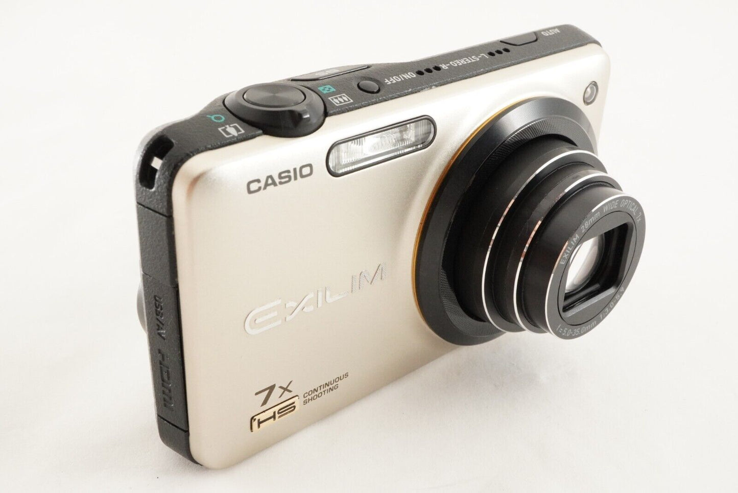 CASIO EX-ZR15 Gold With 4GB SDHC Card Digital Camera from Japan #9708