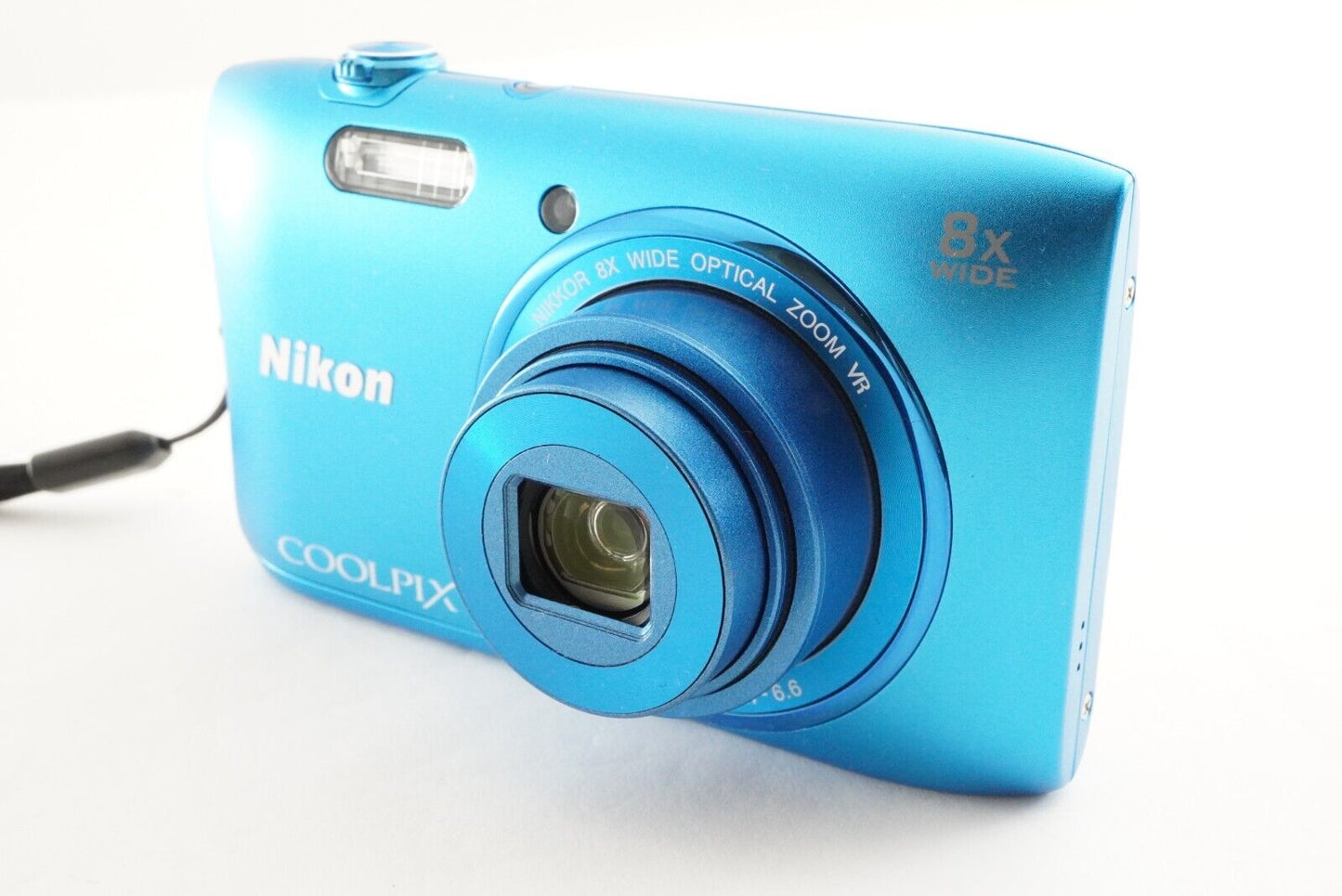 Nikon COOLPIX S3600 Blue With 4GB SDHC Card Digital Camera from Japan #1324