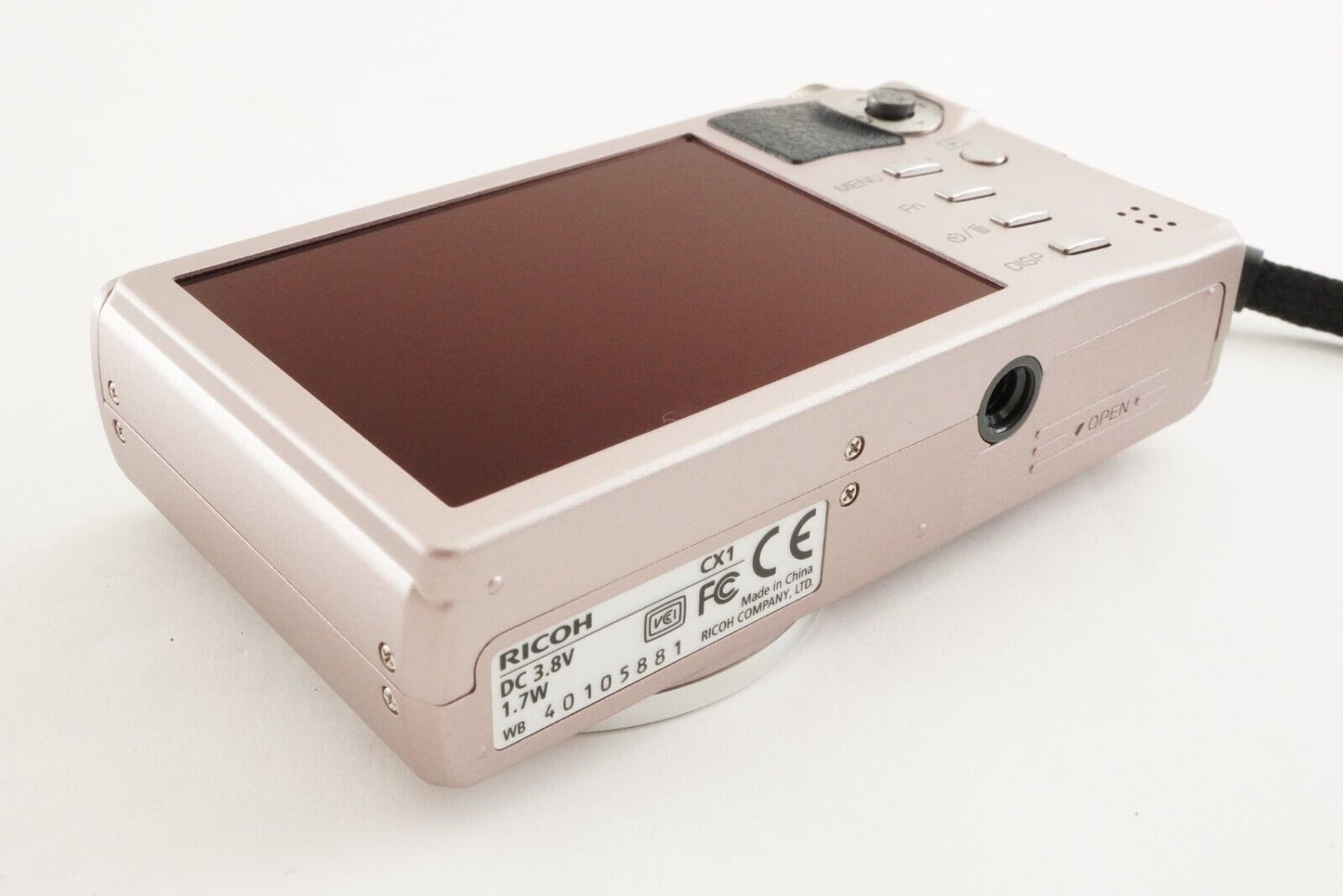 [Shutter Count 103] RICOH CX1 Pink & 4GB SDHC Card from Japan #1462