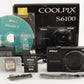 Nikon COOLPIX S6100 Black In Box With 4GB SDHC Card from Japan #1633