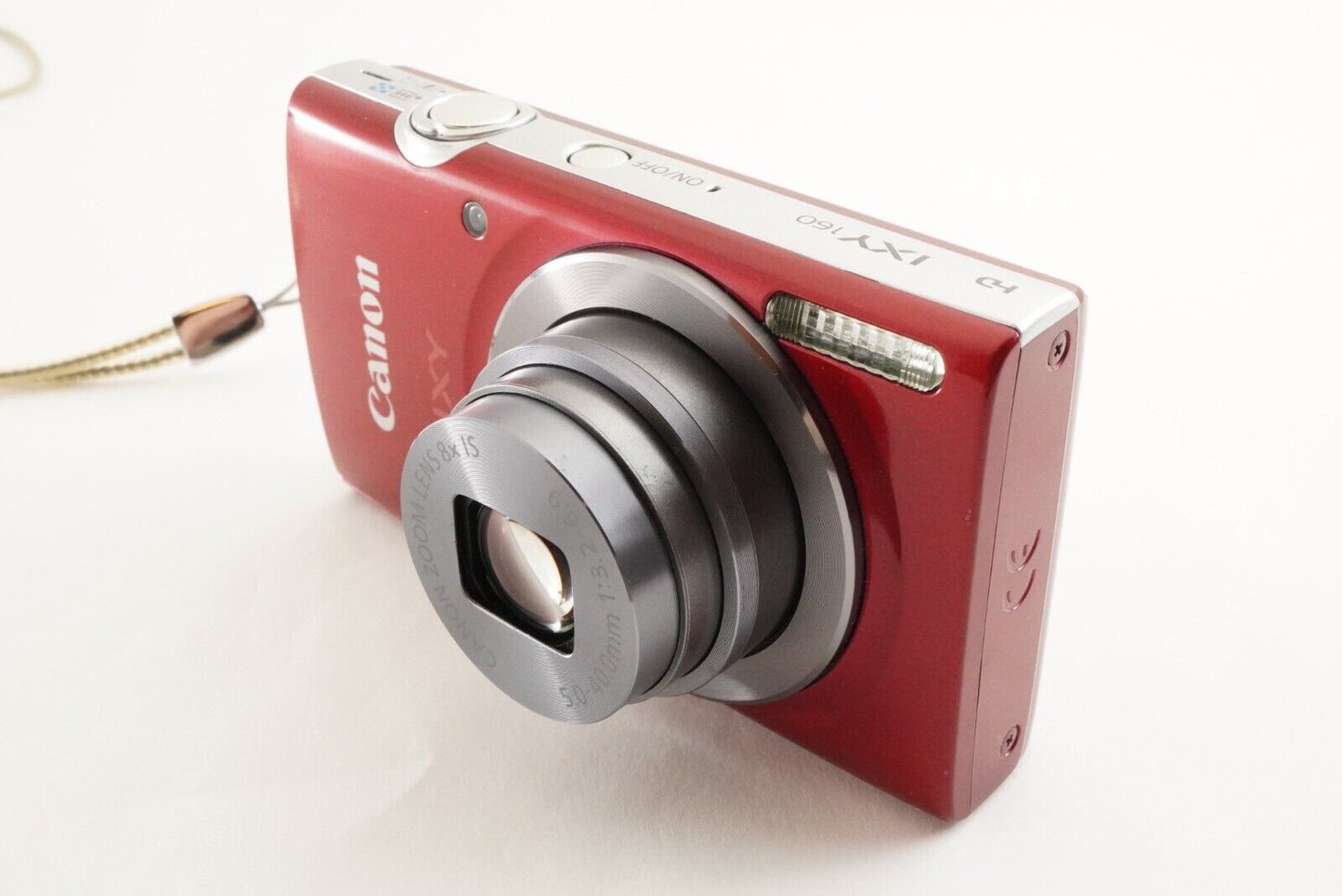 Canon IXY 160 Red 4GB SDHC Card Point & Shoot Digital Camera from Japan #1611