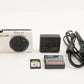 CASIO EXILIM EX-ZR400 White With 4GB SDHC Card Digital Camera from Japan #1640