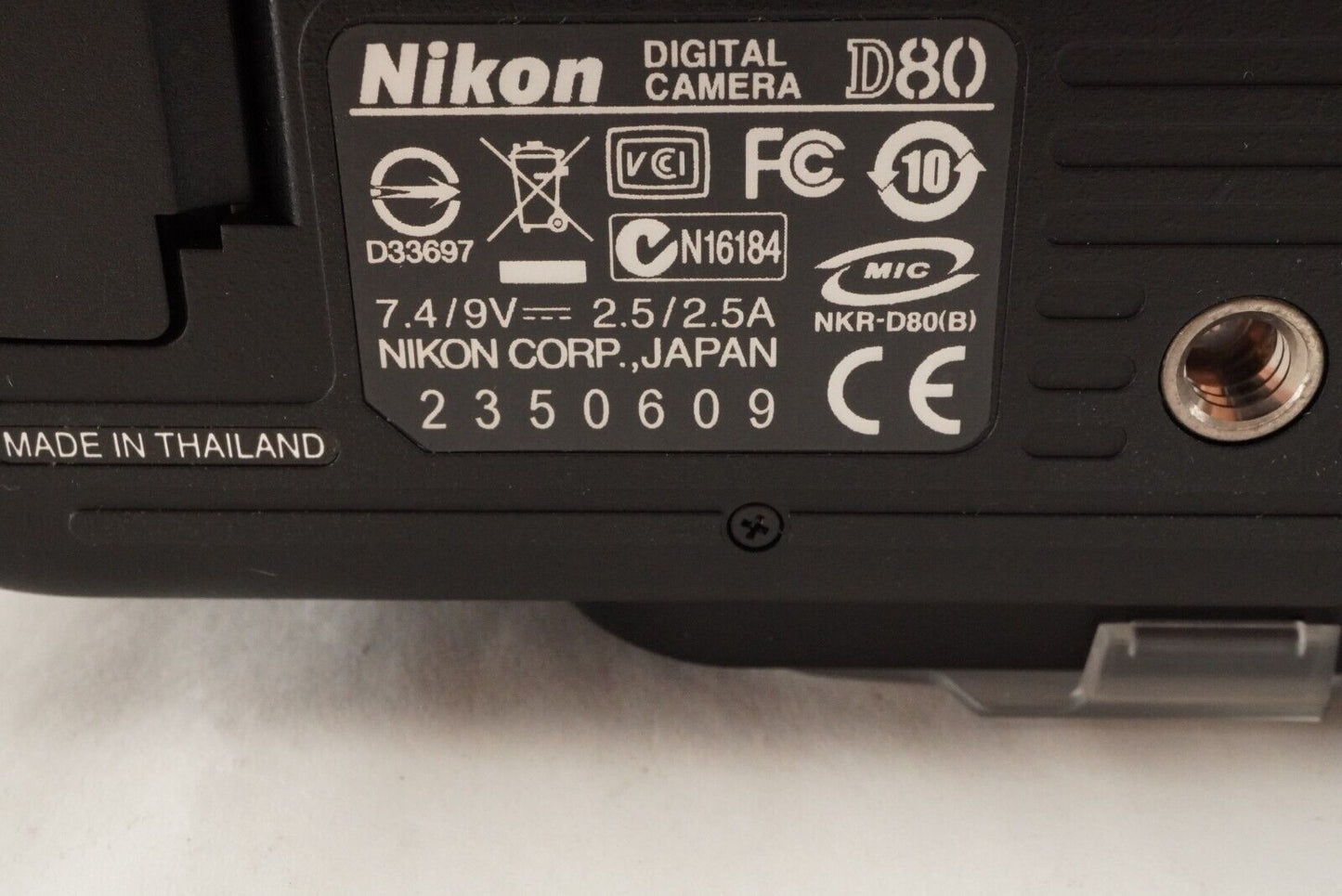 [S/C 7,280] Nikon D80 DSLR Digital Camera from Japan #0314