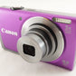 Canon PowerShot A3500 IS Purple & 4GB SDHC Card Digital Camera from Japan #0736