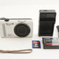 CASIO EXILIM EX-ZR200 White With 4GB SDHC Card Digital Camera from Japan #1629