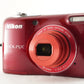 Nikon COOLPIX L32 Red In Box With 2GB SD Card Digital Camera from Japan #1464