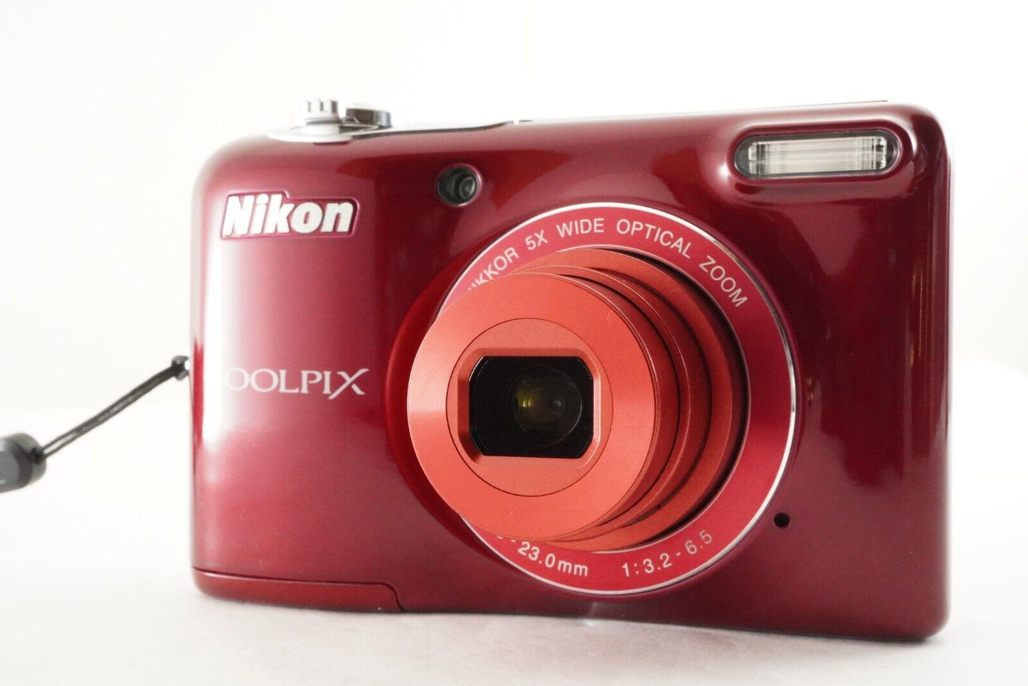 Nikon COOLPIX L32 Red In Box With 2GB SD Card Digital Camera from Japan #1464