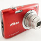 Nikon COOLPIX A100 Red With 4GB SDHC Card Digital Camera from Japan #0764