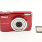 Nikon COOLPIX L23 Red With 4GB SDHC Card Digital Camera from Japan #0703