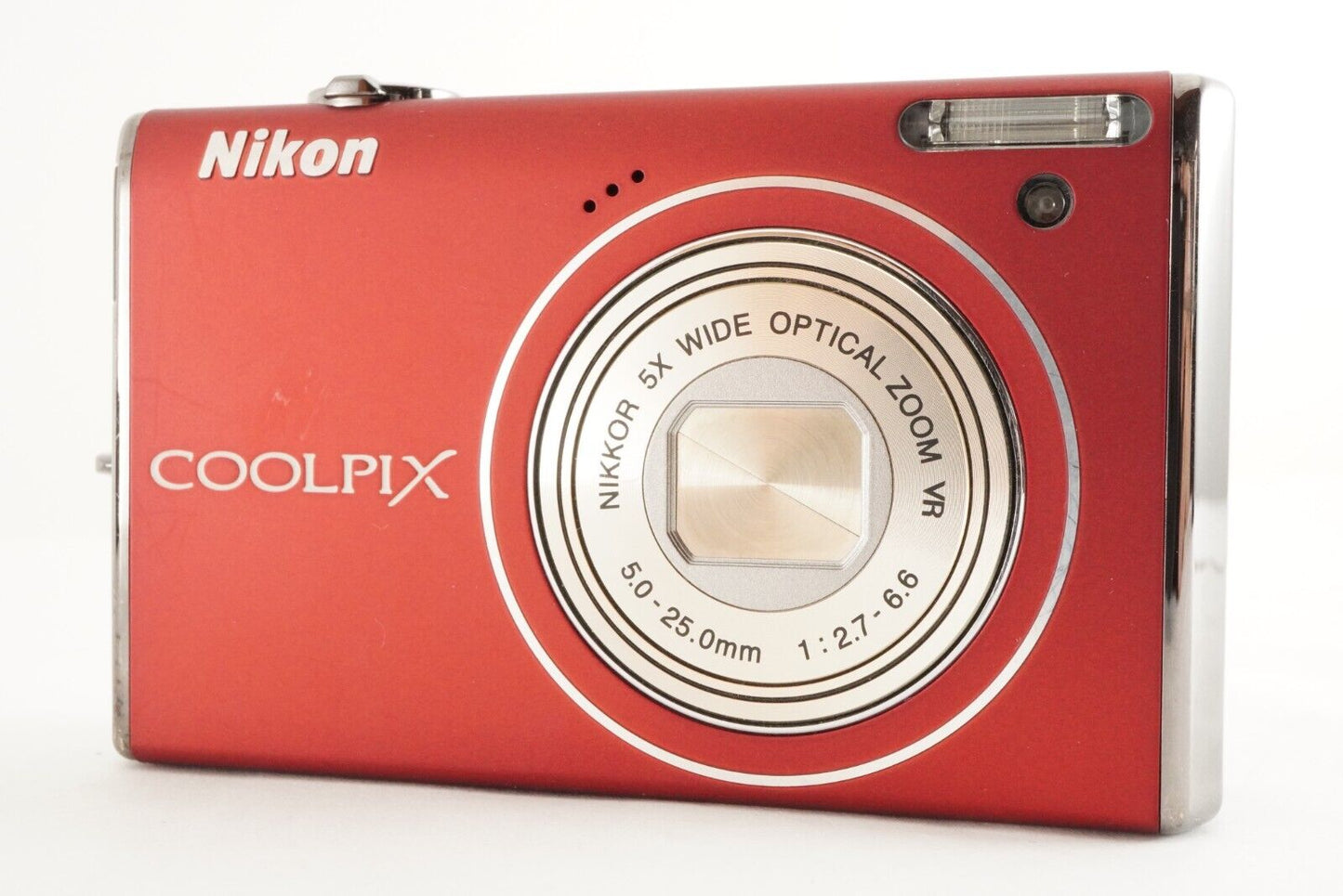 Nikon COOLPIX S640 Red With 4GB SDHC Card Digital Camera from Japan #0705