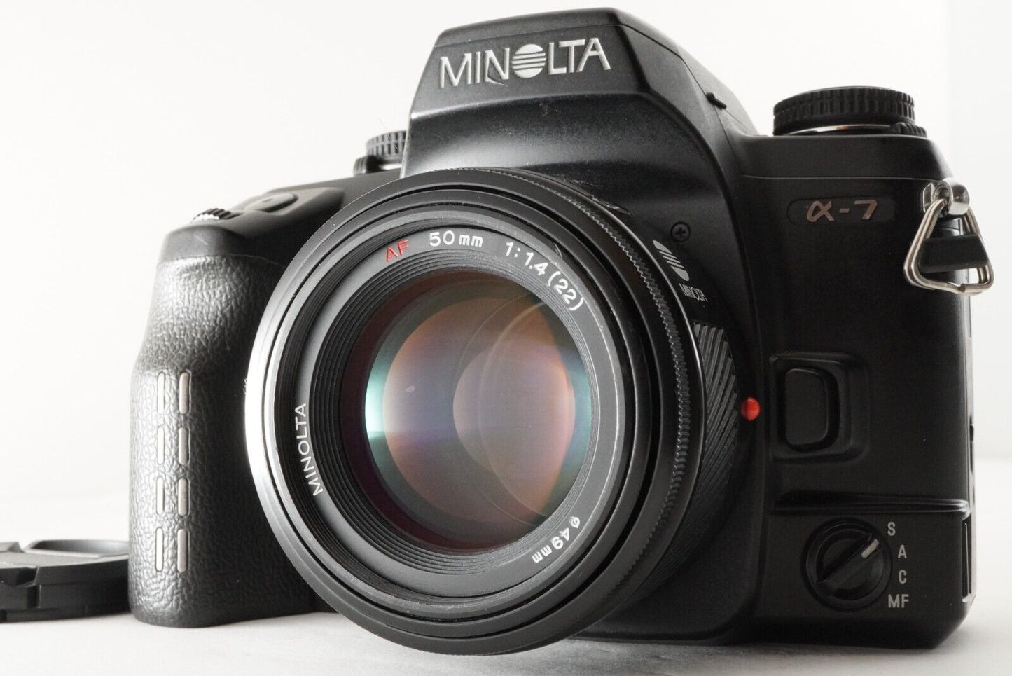 MINOLTA a-7 + AF 50mm F1.4 alpha a 7 SLR 35mm Film Camera from Japan #9535