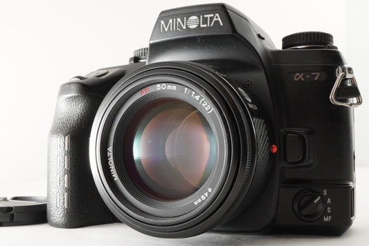 MINOLTA a-7 + AF 50mm F1.4 alpha a 7 SLR 35mm Film Camera from Japan #9535