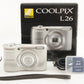 Nikon COOLPIX L26 Silver In Box With 2GB SD Card Digital Camera from Japan #1569