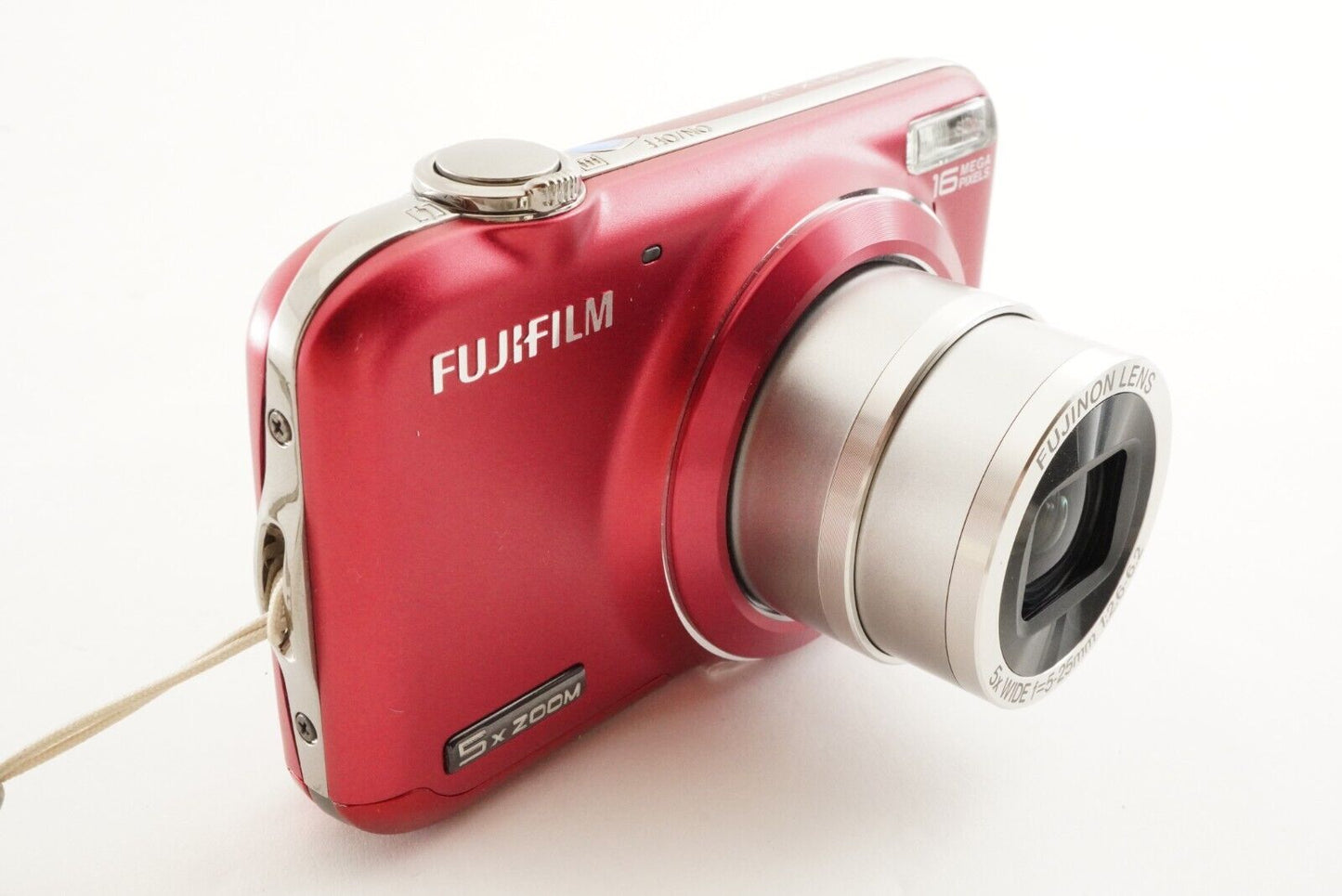 FUJIFILM FINEPIX JX400 Red In Box &4GB SDHC Card Digital Camera from Japan #1301