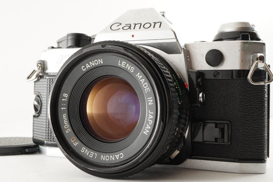 Canon AE-1 PROGRAM + New FD 50mm F1.8 SLR 35mm Film Camera from Japan #0032