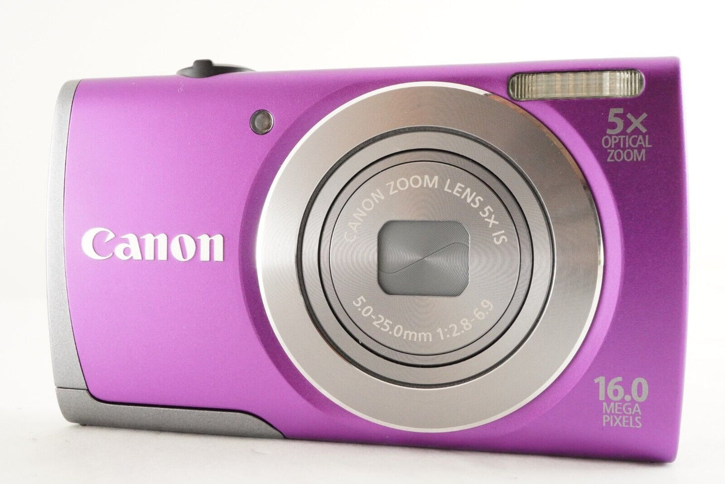 Canon PowerShot A3500 IS Purple & 4GB SDHC Card Digital Camera from Japan #0736