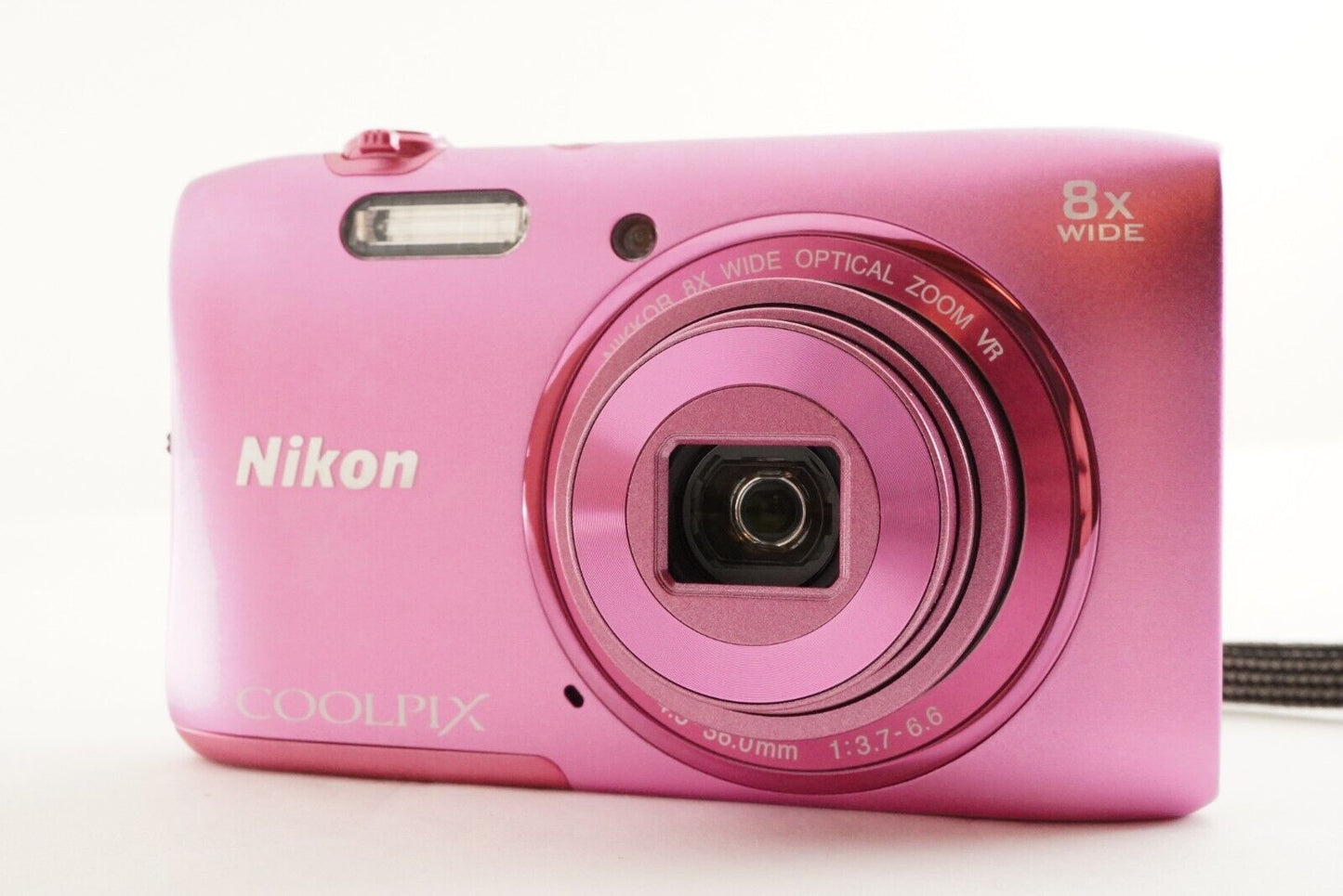 Nikon COOLPIX S3600 Pink In Box & 4GB SDHC Card Digital Camera from Japan #1090