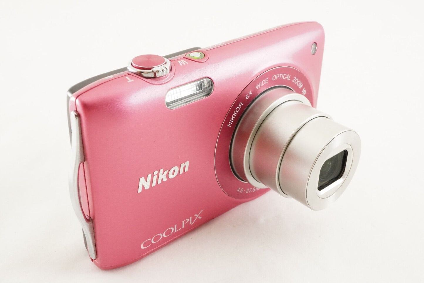 NIkon COOLPIX S3300 Pink With 4GB SDHC Card Digital Camera from Japan #9718