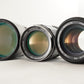 MINOLTA MC ROKKOR-PG 50mm F1.4 + TELE ROKKOR-QD 135mm + 200mm from Japan #9736