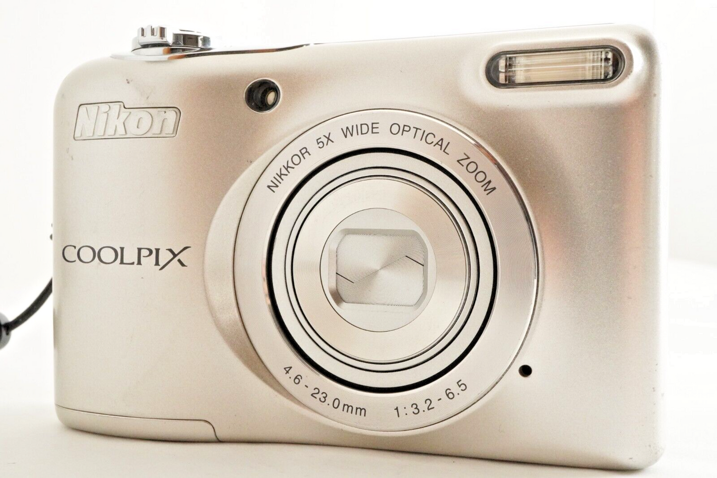 Nikon COOLPIX L32 Silver With 2GB SDHC Card Digital Camera from Japan #9178