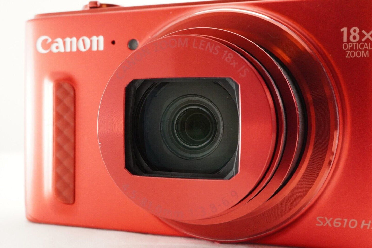 Canon PowerShot SX610 HS Red With 4GB SDHC Card Digital Camera from Japan #1645