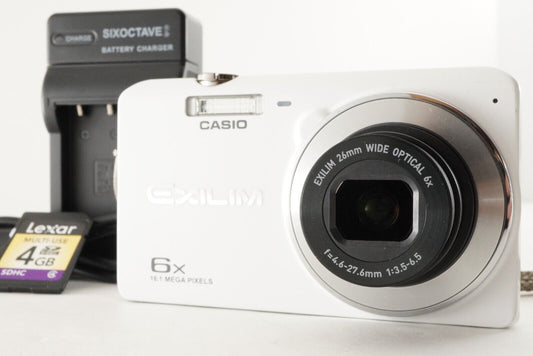 Casio EXILIM EX-Z880 White With 4GB SDHC Card Digital Camera from Japan #0673