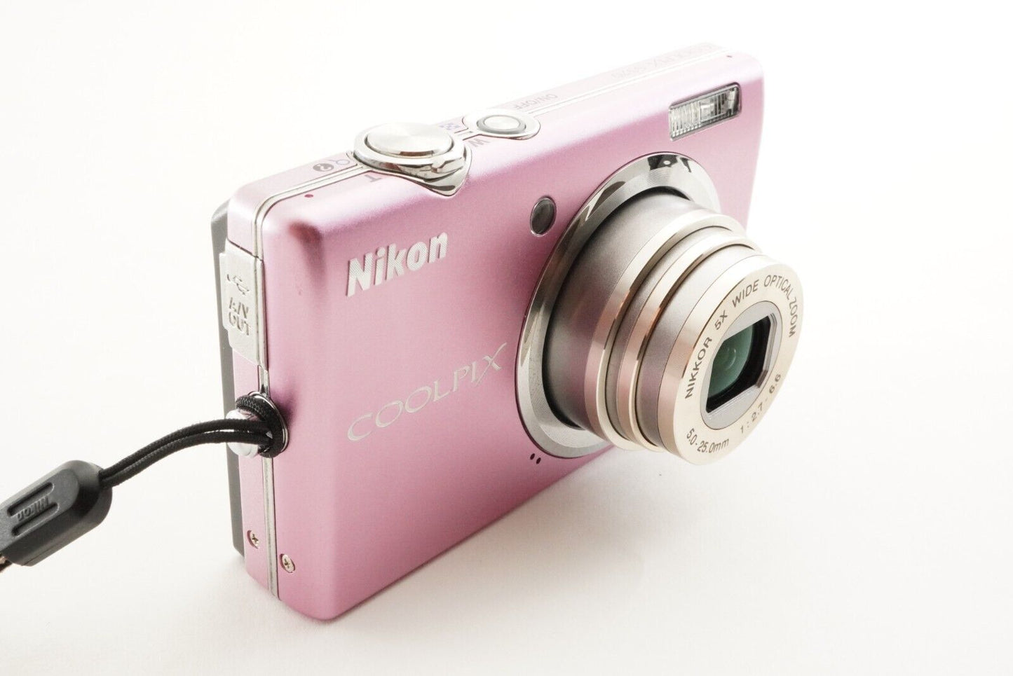 Nikon COOLPIX S570 Pink With 4GB SDHC Card Compact Digital Camer from Japan#1626