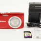 Nikon COOLPIX A100 Red With 4GB SDHC Card Digital Camera from Japan #0764