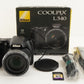 Nikon COOLPIX L340 Black In Box & 4GB SDHC Card Digital Camera from Japan #1570