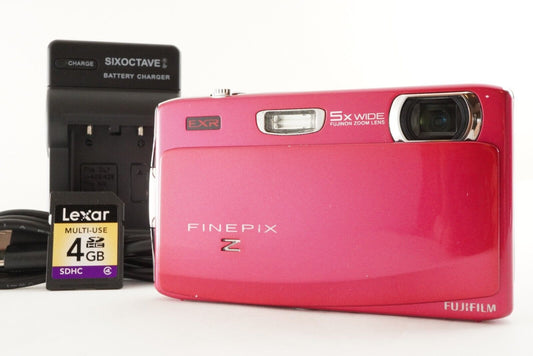 FUJIFILM FinePix Z900 EXR Pink With 4GB SDHCCard Digital Camera from Japan #0922