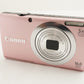 Canon PowerShot A2400 IS Pink With 4GB SDHC Card Digital Camera from Japan #1612