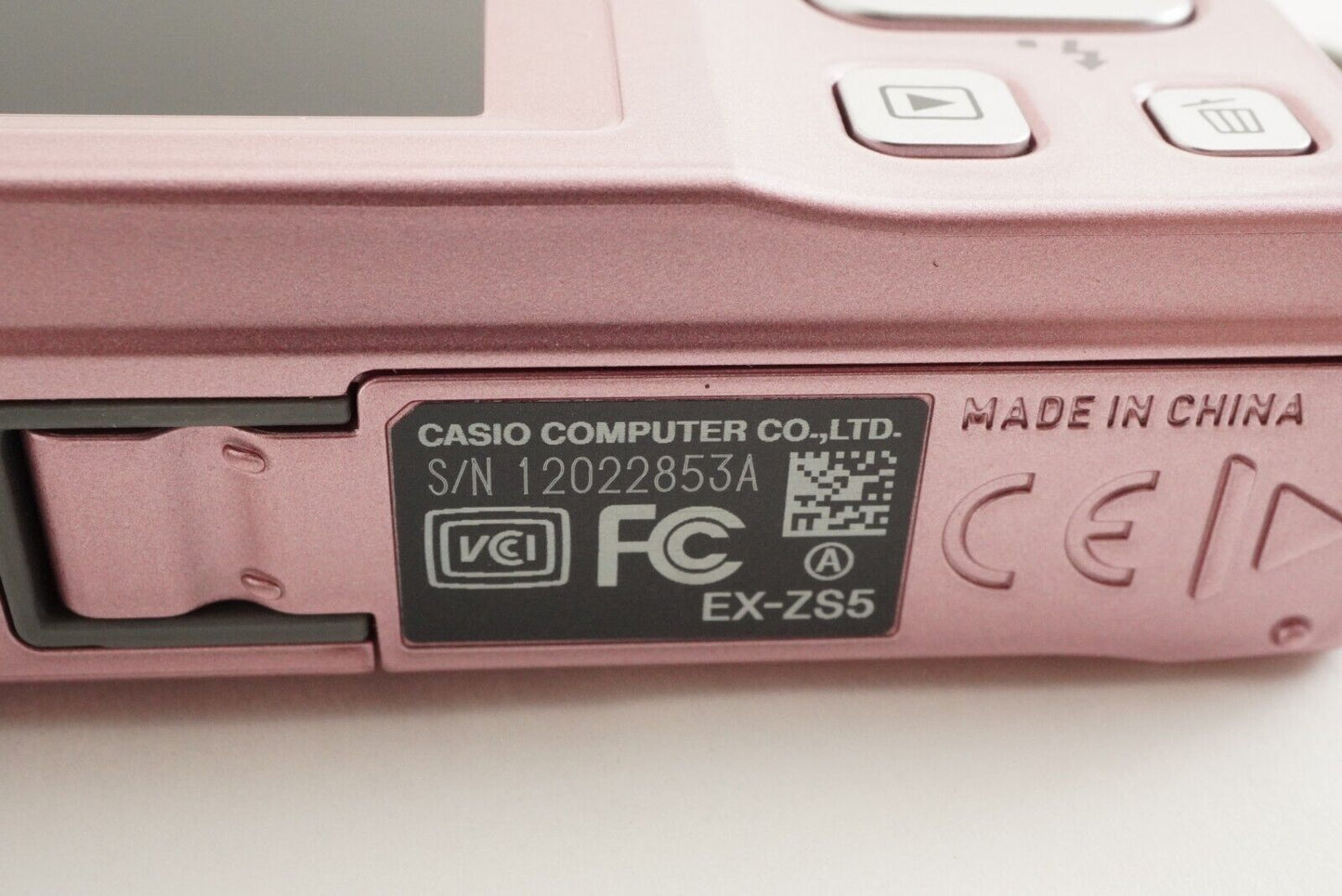 CASIO EX-ZS5 Pink With 4GB SDHC Card Compact Digital Camera from Japan #1545