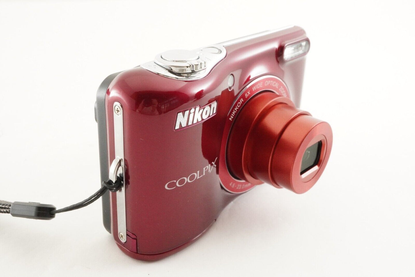 Nikon COOLPIX L32 Red In Box With 2GB SD Card Digital Camera from Japan #1464