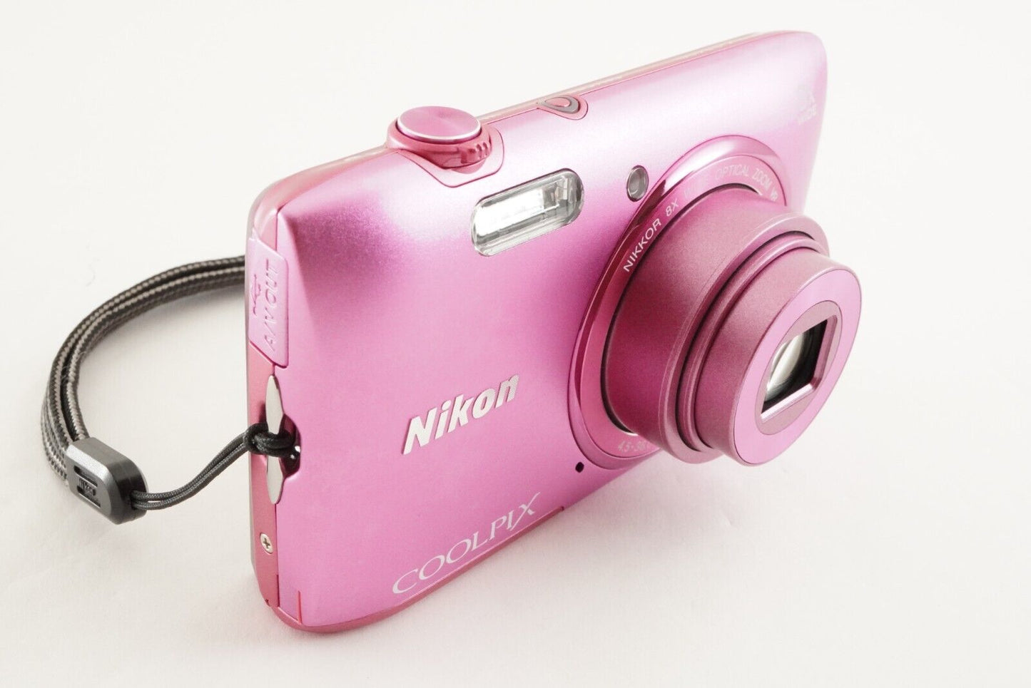 Nikon COOLPIX S3600 Pink In Box & 4GB SDHC Card Digital Camera from Japan #1090