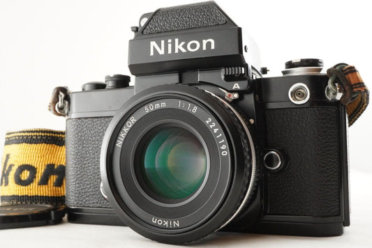 Nikon F2 Photomic A Black + Ai-s NIKKOR 50mm F1.8 Pancake from Japan #9412