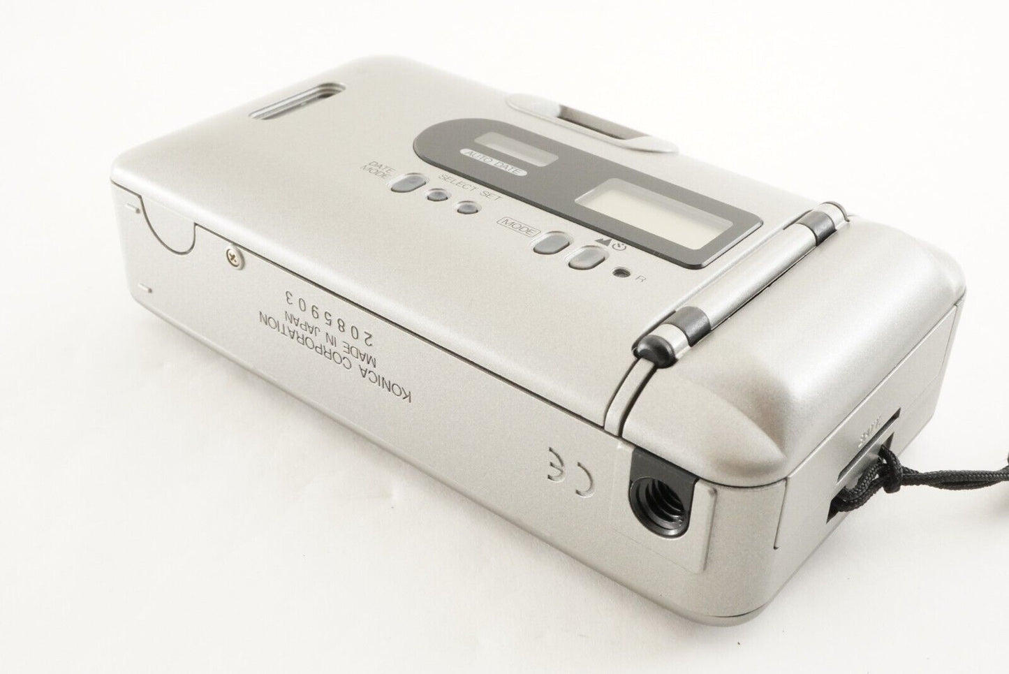 Konica BIG mini F Silver With Case Point & Shoot Film Camera from Japan #1544