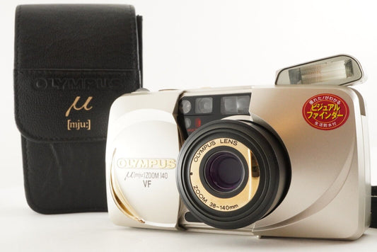 OLYMPUS mju [mju:] ZOOM 140 VF With Case Film Camera from Japan #0948